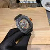 Bekijk de Zwitserse bewegingswacht van topkwaliteit keramische wijzerplaat met diamant datummechanica glasvezel mesh holle pointer natuurlijke tape vlinder buckle43mm