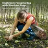 Storage Bags Mushroom Bag Foraging Breathable Mesh Large Harvesting With Extra Pocket Multipurpose Collecting Backpack