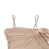 Повседневные платья Женские темпераменты Сексуальное подвесное платье подвеска элегантная выносливая одежда для плеча высокая одежда Лето 24