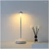 Table Lamps Creative Dining Touch Led El Bar Coffee Pina Pro Lamp Rechargeable Lampada Da Tavolo Decorative Desk Drop Delivery Dhdbh