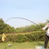 Rods New Carbon Sea Rod 2.14.5M Superhard Long Throwing Rod Telescopic Travel Fishing Rod Sea Boat Rock High Quality Fishing Gear