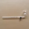 SP logo Curved Glass Pipes Original Oil Burner Pipe 14cm glass Clear Quality Tube Handmade for Wax Concentrate