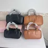 Сумки на плече Miao Family маленькая квадратная сумка для боулинга Женские модные и универсальные поперечные бостон H240403