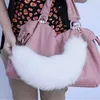 40 cm Fox Fox Animal Tail Keychain Unisexe en peluche de fluffy pour sac à dos Party Party Favoris Festival de Noël