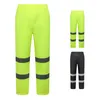 Pantalon pour hommes Fahison Sport Sweat Work Fleece Bottom Joggerms Joggers Jaune Noir Orange Fluorescent Vert Automne