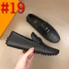 40Model Luxury Brand Modello Stampato da uomo Scarpe Dress per scarpe casual Business Oxfords Designer in pelle autentica Designer in pelle scamosciata in pelle scamosciata moca taglia 38-46