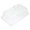 Plates Butter Box Dish With Lid Crisper Mini Home Tableware Holder Acrylic Dessert Server