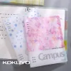 Notebooki 1PC Japan Kokuyo Campus 8 Hole luźne liście notebook A5 B5 Duża pojemność Odłączona wymiana wewnętrzna pamiętnik napełniany Notebook