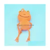 Led Toys Squeeze Flashing Frog Tpr Squishy Furry For Kids Relief Rubber Sile Vent Fidget Drop Delivery Gifts Lighted Dhifq