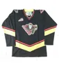 Mhthr Calgary Hitmen WHL Black Premier Hockey Jersey Borderyer Stitched Personalize qualquer número e nome Jerseys6795573