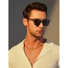 Men Square Frame Fashion Glasses Summer Travel Accessories