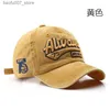 Ball Caps Lavage Old Letter Broidered Cap Trendy Mens Personalité Street Womens Sunshade Baseball CAPQ240403