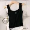 Women Loewe Tank Top Designer Summer Slim Loewe Rleeveless Vest Camis Croptop Emwear Elasts Sport Knitted Tanks Loewe Sleveless Shirts 1242