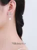 Pearl Earring Designer Mikimoto örhänge Mikimoto trä Bow Pearl Earrings S925 Silver Akoya 2023 Nya premiumörhängen