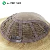 Toppers Alwayshair TP18 14 "Mono Top Topper Topper для женщин Прямые человеческие волосы Женщины Toupee Clip в Toppers 120% плотности.