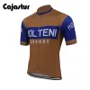 SETS MOLTENI Retro Cycling Jersey Set Men Bib Shorts 9d Gel Pad Cycling Tops