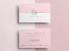 Kuvert anpassade rosa visitkort 300 gsm papperskort med utskrift ensidig dubbelsidig telefonkort gratis design 90x54mm