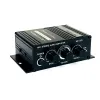 S AK270 HIFI Digital Stéréo Amplificateur audio FM Radio Mic Car Home Small Mini 2 Channel Stéréo 12V Alimentation Amplificateur