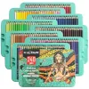 Crayons artiste grade soft noyau à base de toxicomane premium 240pcs crayon de couleur dans la boîte en fer