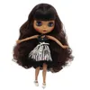 Icy DBS Blyth Doll svart hud matt ansikte fog kropp svart blandat brunt hår nobl9500222 240403