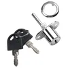 16/19mm Cabinet Lock Cam Cylinder Triple Lock With 2 Keys Desk Cabinet Drawer Front Lock Zinc Alloy Safety Lock Hardware