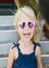 Lunettes de soleil pour enfants Nouvelles filles Love Heart Lunes de soleil Enfants Lunes de plage Kids Adumbral Peach Sun Glassements A33944821212