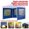 Shelters Portable Oxford Cloth Rainproof Garden Shade Side Wall Waterproof Tent Replacement Cover Tents Gazebo Accessories