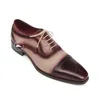 Vestido sapatos capitão oxfords decoração floral decorada artesanal de luxo masculino lace-up pintado à mão masculina