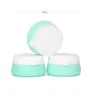 Bouteilles de rangement 3pcs Crème Travel Cream Silicone Emulsion Bottable Portable (20 ml)
