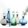 Vasen kreative Sterntinte Flasche Vase Nordic einfaches modernes Glas Home Wohnzimmer Dekorative Hydroponikblume