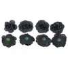 Fleurs décoratives 50pcs Rose Silk Flower Wedding Diy Party House Office Shop Garden Decoration (noir)