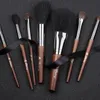 My Destiny Makeup BrushPortable 7Pcs Short Handle BrushesSynthetic HairTravelling SetBeginersWood HandleSuper Soft 240403