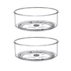 Kitchen Storage 2Pcs Round Rotating Organizer Truntable Condiments Food Container Rack For Cabinet Fridge Bathroom