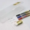 مجموعة قرطاسية أقلام Mujis 0.5mm جل القلم الشفافة قلم رصاص قلم رصاص Eraser MoMa Gel Ink Pen Pen Japanese Gel Pen Pen Ple