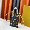 23SS górna torba na ramię x yk petit sac plat mini yayoi kusama damskie projektanci luksurys luksurys Paint Dots Cross Body Corget Socal Plat Plator Han