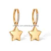 Boucles d'oreilles en lustre en peluche mafisar 316l