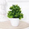 Kwiaty dekoracyjne 1PC-29CM/23 cm/17 cm symulacja Ginkgo Leaf Green Plant Pot Home Dectop Decoration Office