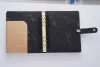 Planners Hardcover A5 Black Ring Binder Stone Journals Planner Organizer Replaceable Marble Notebooks For Gift