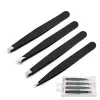 4pcs/set weezers endsbrow weezer set stainless professional eye bys extension weezers щипцы щипцы ножницы косметические инструменты