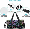 Duffel Bags Bag Floral Duffle Blea Beautiful Flower Unisex Sports Travel Lightweight Weekender durante a noite