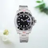 Hot Sell RLX Mens Watch AAAAA Designer Watches 40 مم DIAL الأسود التلقائي الأزياء الميكانيكية الكلاسيكية النمط الفولاذ المقاوم للماء الساعات مضيئة مضيئة تاريخ