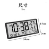 Wall Clocks Digital Clock Large Screen LCD Bedroom Bedside Alarm Electronic Table Temperature And Humidity Display Dual-use