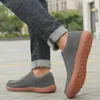 Casual Shoes Fujeak Plus Size Men Loafers Soft Male Footwear Slip-on Outdoor Walking Comfortable Wide Barefoot