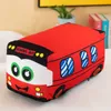 Emulational Cute School Bus Plush Toy Pillow Cartoon Artificial Soft Stuffed Dolls Baby Kids Gift Cute Lovely Stuffed Dolls 240319