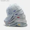 Ball Caps Caps à billes Fashion Unisexe lavé Denim Baseball Casquettes Femmes Détectées Ripped Hip Hop Men réglable Hat Snapback extérieur Gorrasq240403