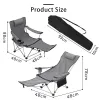 Muebles silla turística al aire libre con sillón de reposapiés de reposapiés reclinable ajustable silla de pesca plegable cama de pesca cama