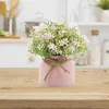 Decoratieve bloemen indoor buitenlang langdurige kunstmatige potbloem ornamenten cadeau bureaublad bruiloftsfeest Real Touch Home Decor