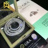 2-6-мм ожерелья для теннисной цепи Moissanite Searling Sier Real Diamond Collece для женщин с бесплатной доставкой GRA