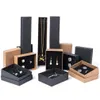 Jewelry Boxes Black Organizer Box For Earrings Necklace Bracelet Display Packaging Gifts Cardboard Square/Rec Drop Delivery Dhdl4