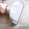 Pente de remoção de pêlos de estimação de uma mão pente de faca para gatos, cães e gatos, um clique de remoção de cabelo com uma mão, cabelo flutuante, desperdício de cabelo, desbaste, anti -perda de cabelo pente